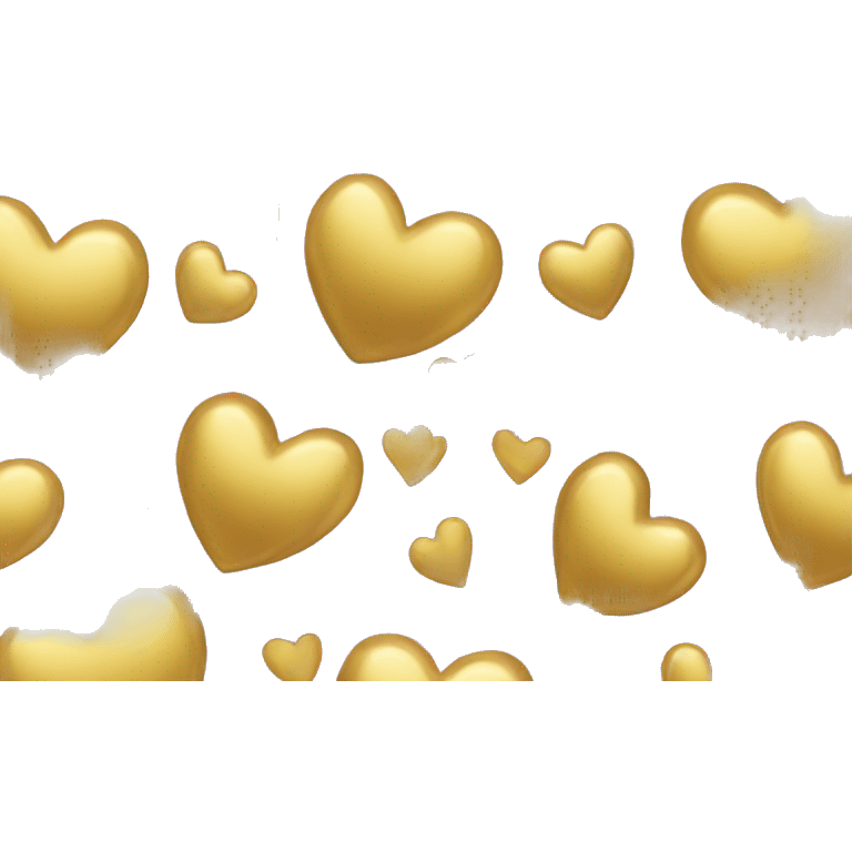 Golden heart emoji