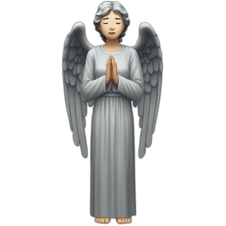 Asian weeping angel full body emoji