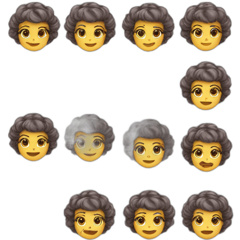 Lunch lady hair emoji