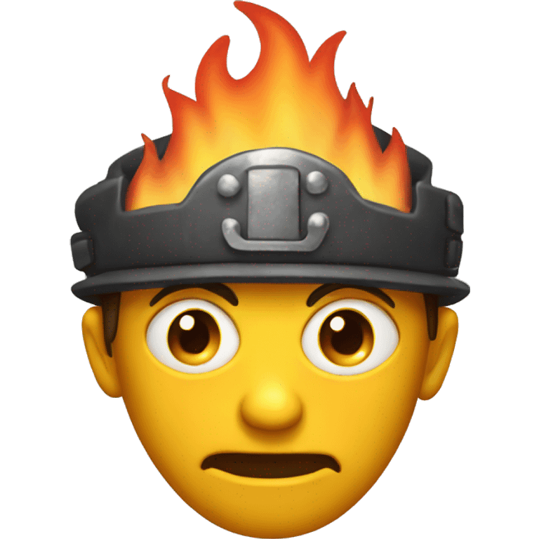 fire with eyes and mouth emoji