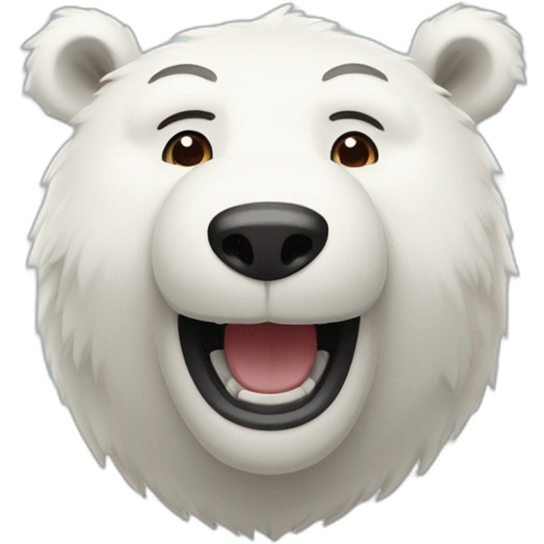 Smiling-polarbear emoji