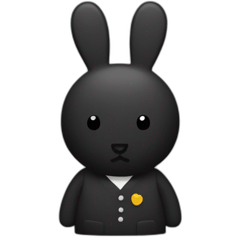 black Miffy emoji