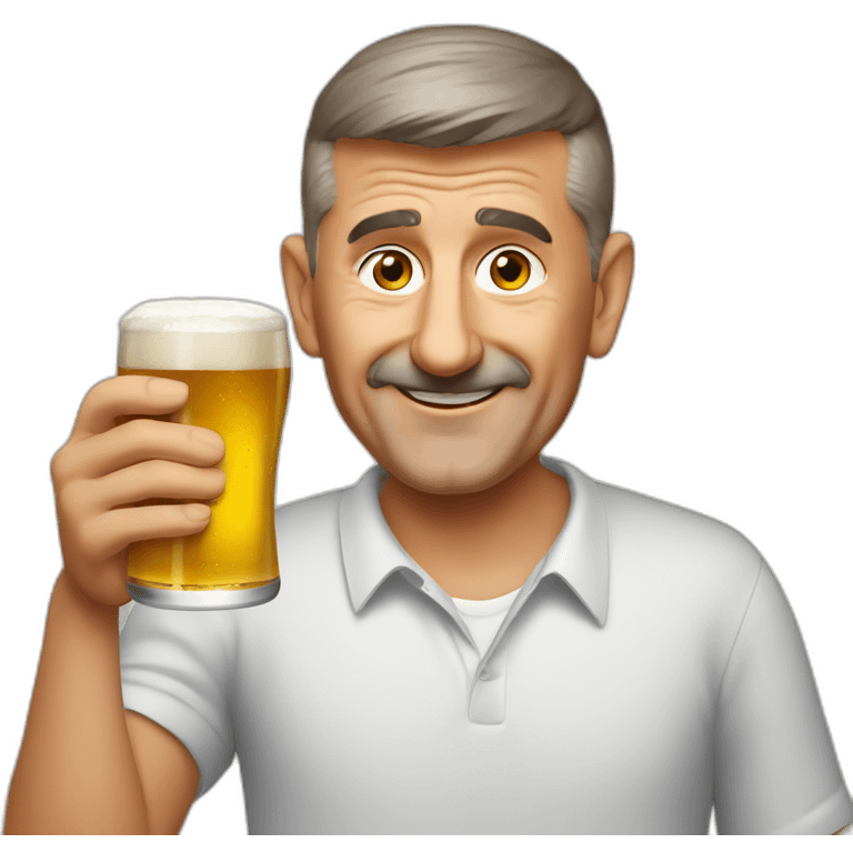 Andrej babis with beer emoji