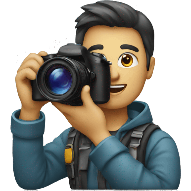 a photographer talking emoji