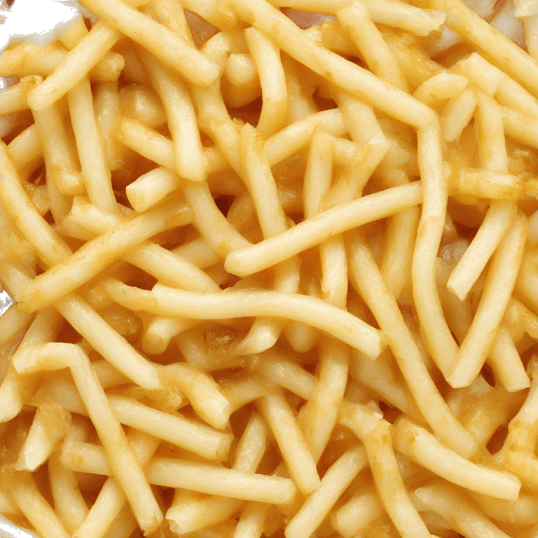 Poutine qui mange des spaguetti emoji