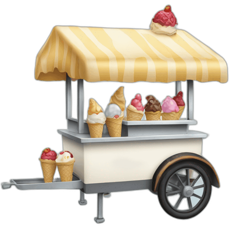 ice cream cart emoji