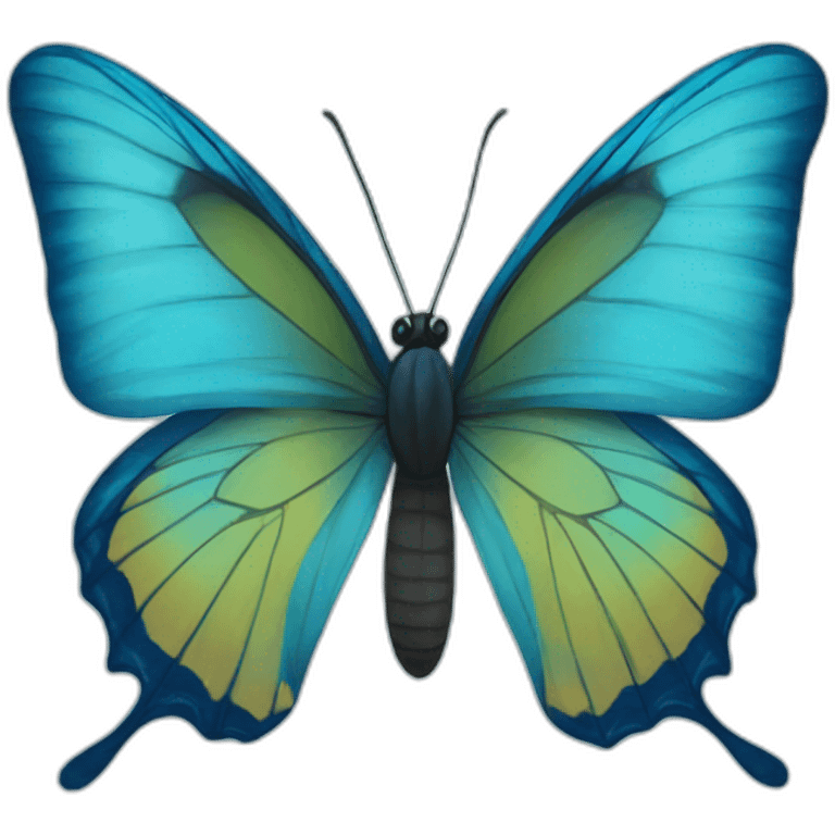 blue butterfly emoji