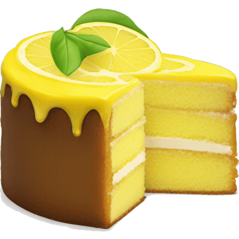 Lemon cake emoji