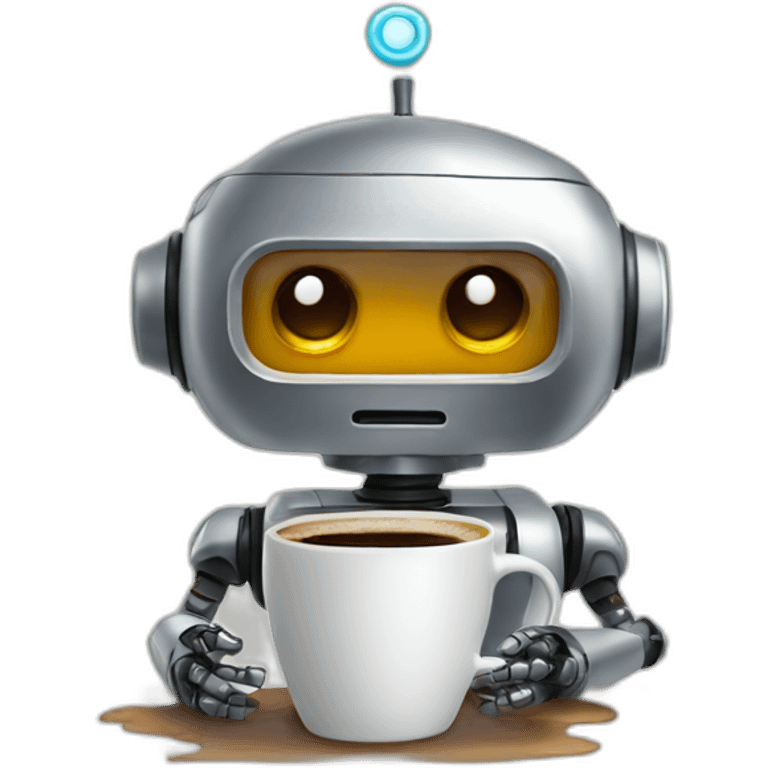 robot coffee emoji