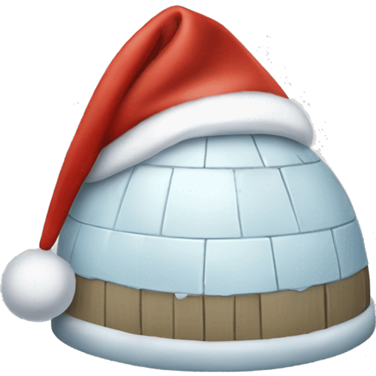 igloo xmas santa hat emoji