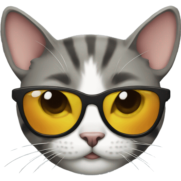 Cat with sunglasses emoji