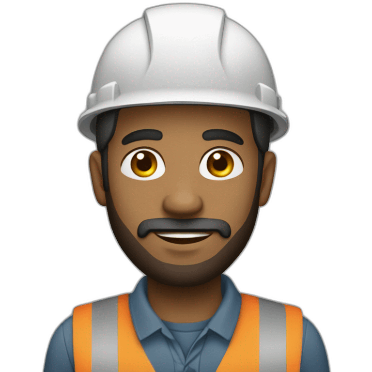 Guyanese male engineer with short beard emoji