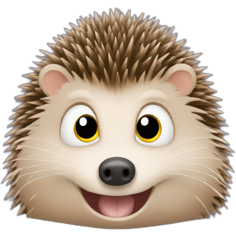 hedgehog is scared emoji