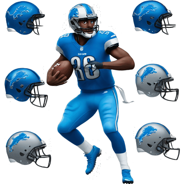 Detroit Lions Football  emoji