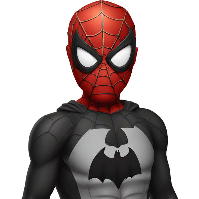 Spiderman mixed with batman suit emoji