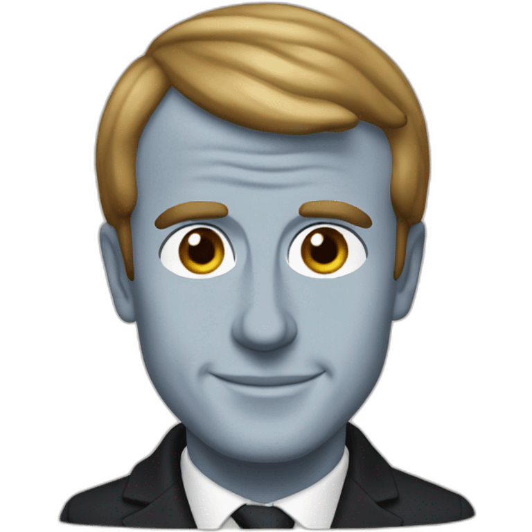 emmanuel macron in soubrette emoji