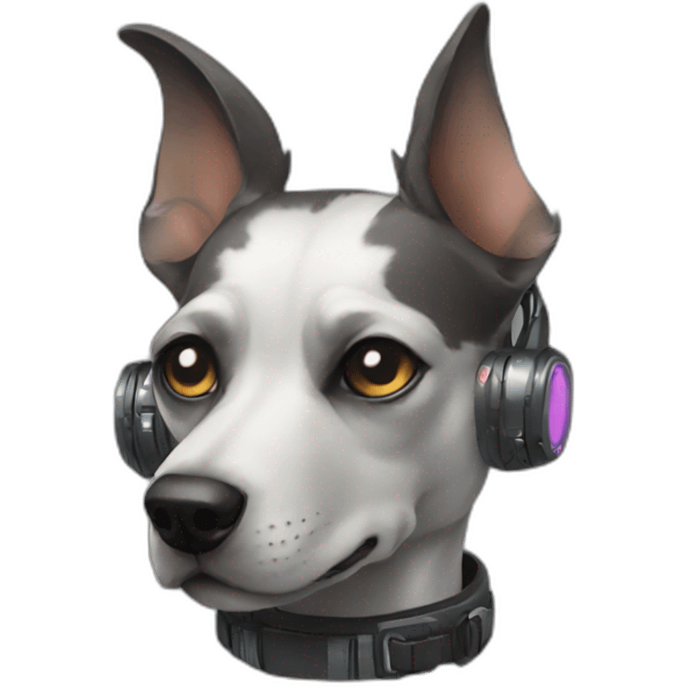 cyberpunk dog emoji