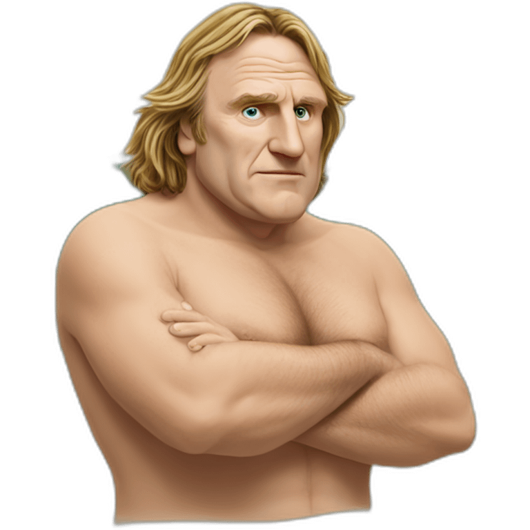 Depardieu fait du surf emoji