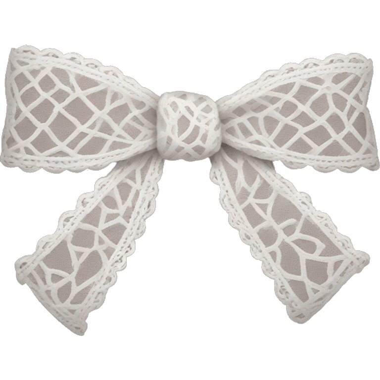 lace bow emoji