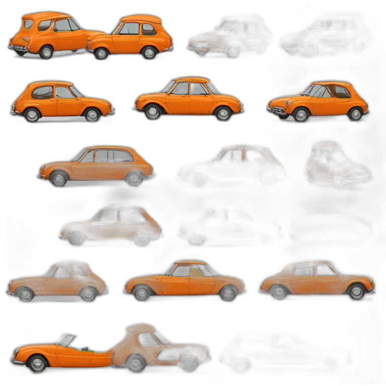 Citroen Diane 6 orange emoji