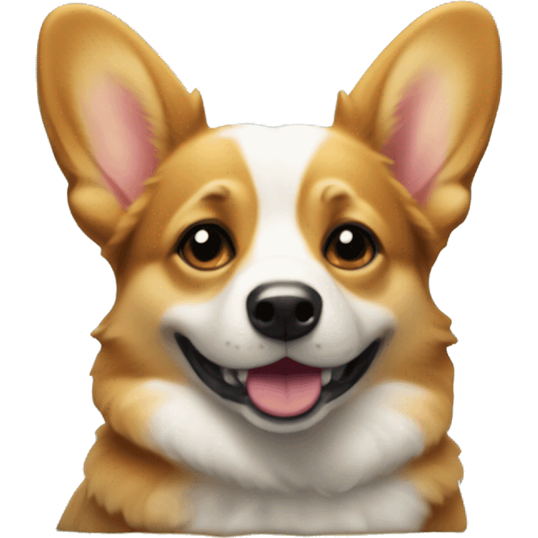 corgi with a 101 rummy tile emoji