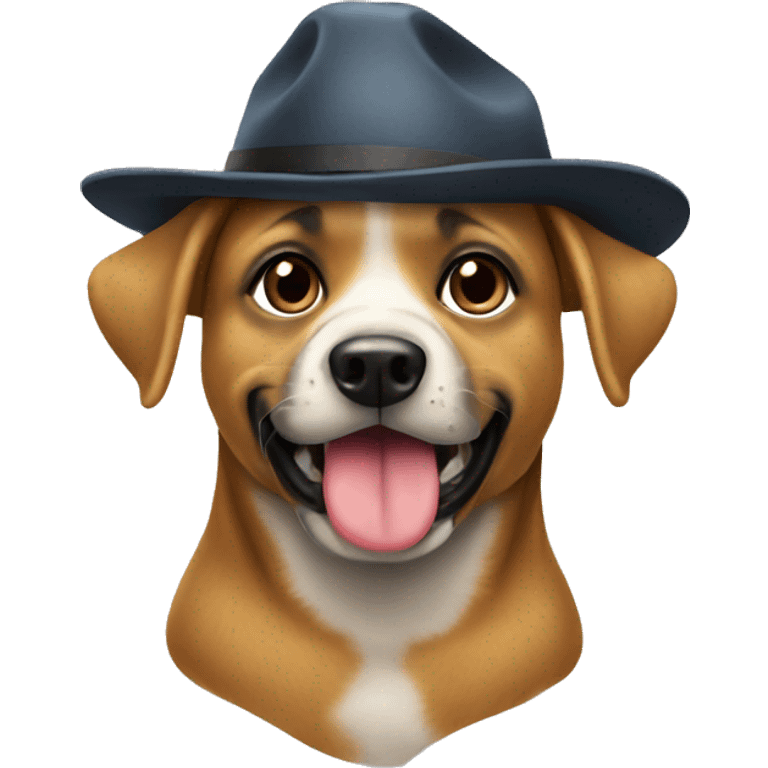 Perro con gorra emoji