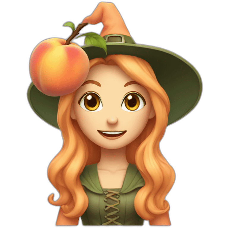 A Peach witch a smile emoji