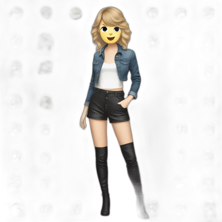 Taylor Swift in outfit concert emoji