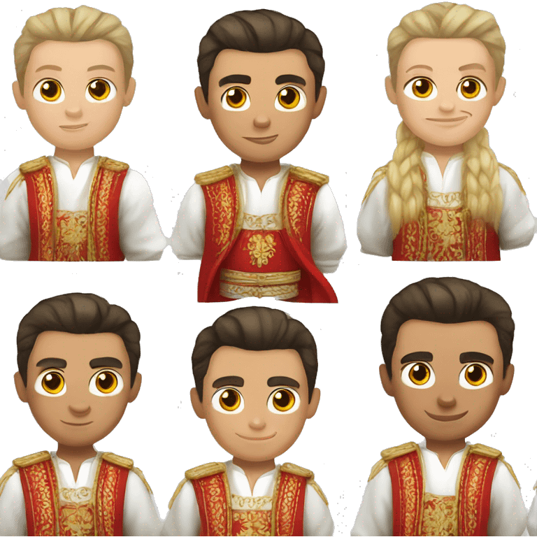 Cristiano ronaldo in russian national costume  emoji