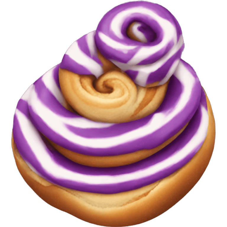 purple cinnamon bun emoji