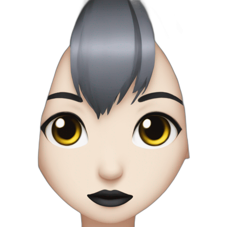 anime goth girl emoji