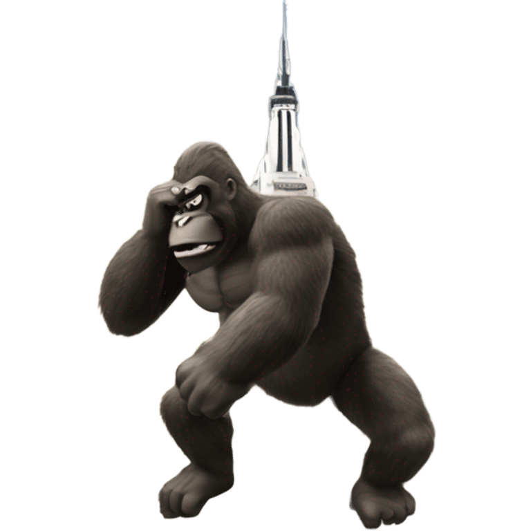 King Kong climbing Empire State Building  emoji