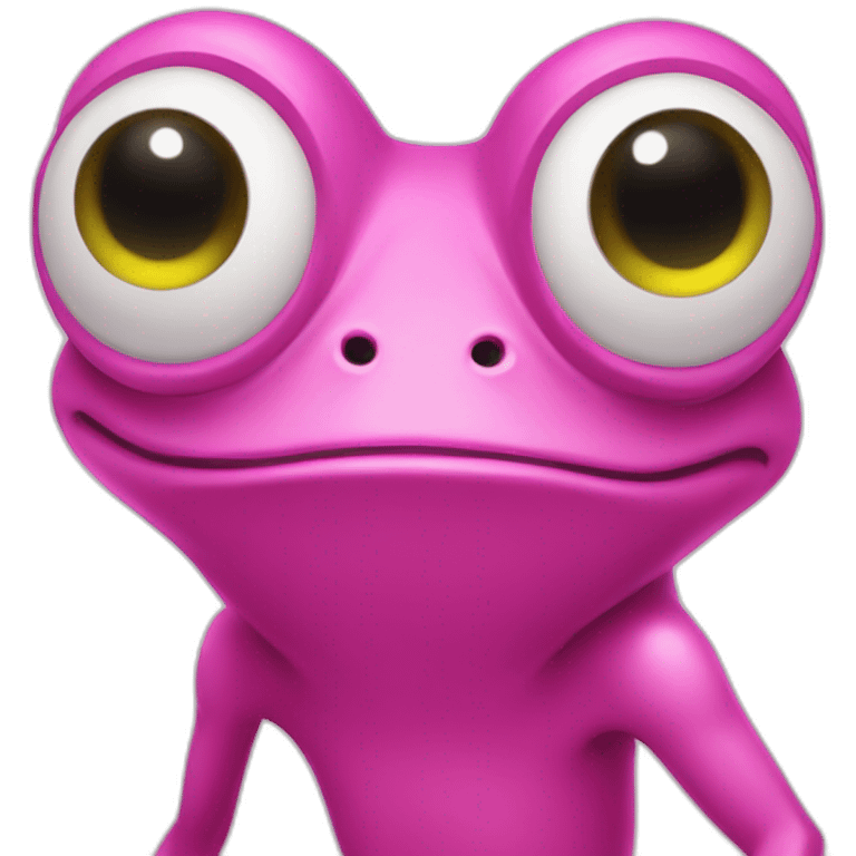 crazy frog in pink emoji