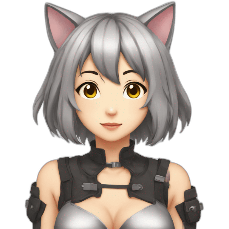 Anime catgirl big b00bs emoji