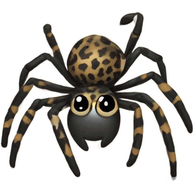 Spider with leopard pattern emoji