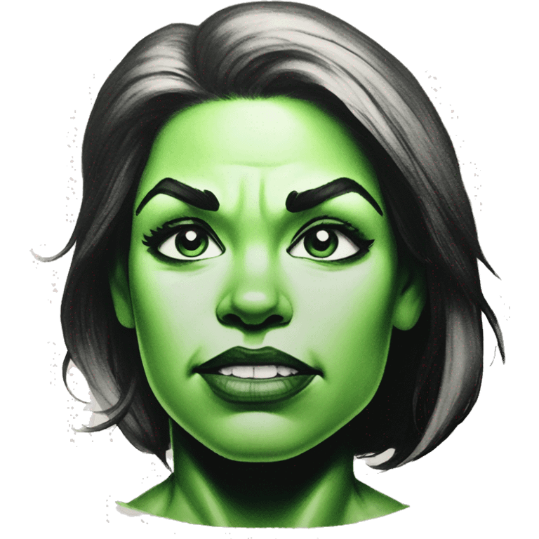 She Hulk in ink emoji