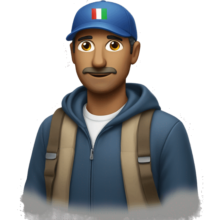 italian man with a cap emoji