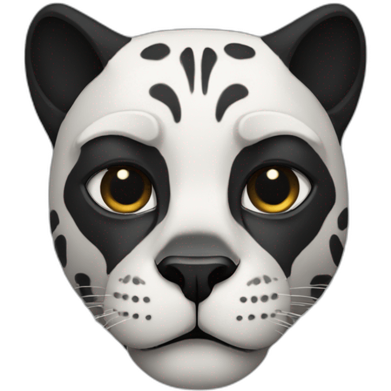 white black panther emoji