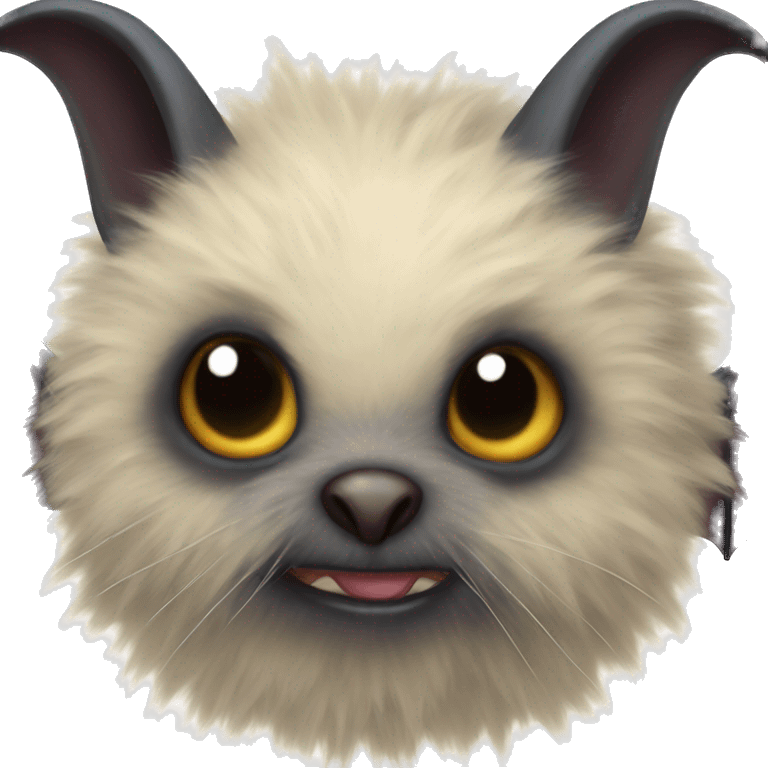 A very realistic fluffy bat  emoji