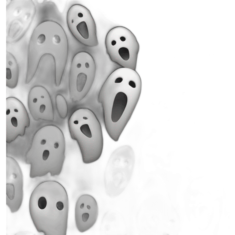 Ghost face maniac Black cloak white mask film scream emoji