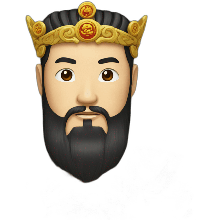 bearded Chinese emperor emoji