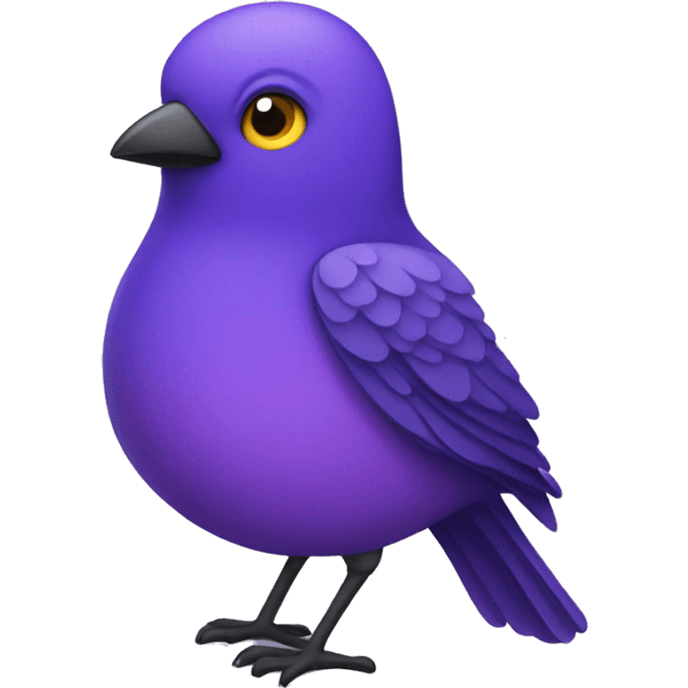 Purple bird emoji