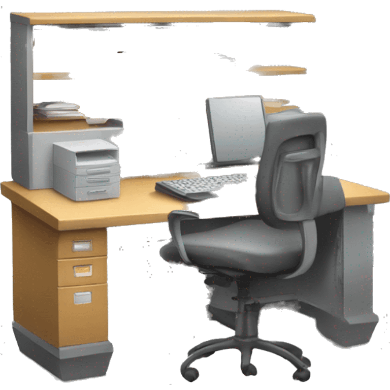 a comuter storage desk emoji