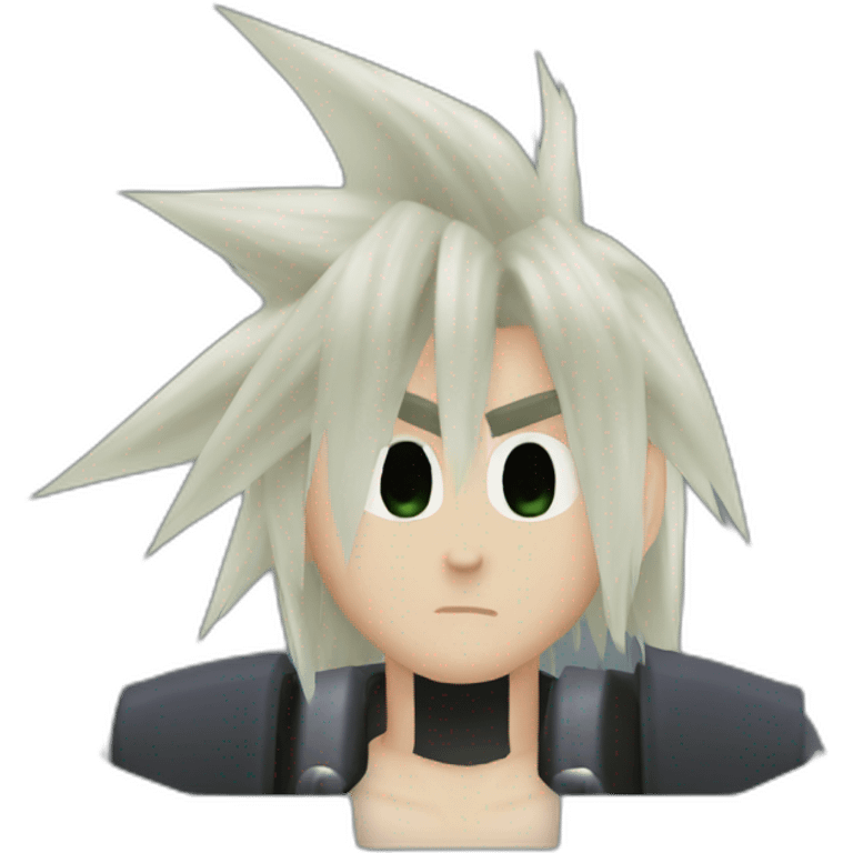 Cloud strife final fantasy VII emoji