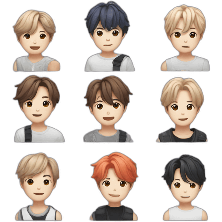 Bts the kpop group emoji