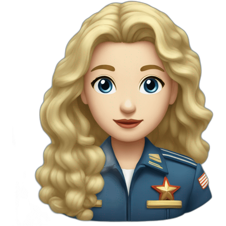 Soviet pilot li li ya goldenlonghair blue eyes emoji