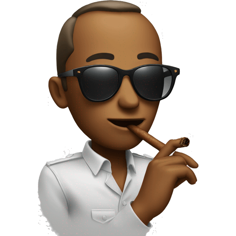 star emoji with sunglasses smoking cigar emoji