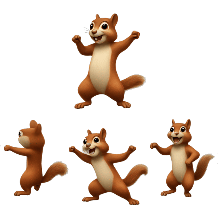 Dancing squirrel  emoji