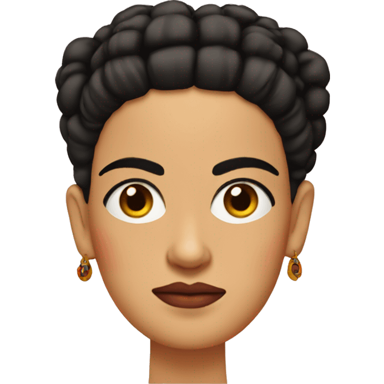 Frida Khalo with unibrow emoji