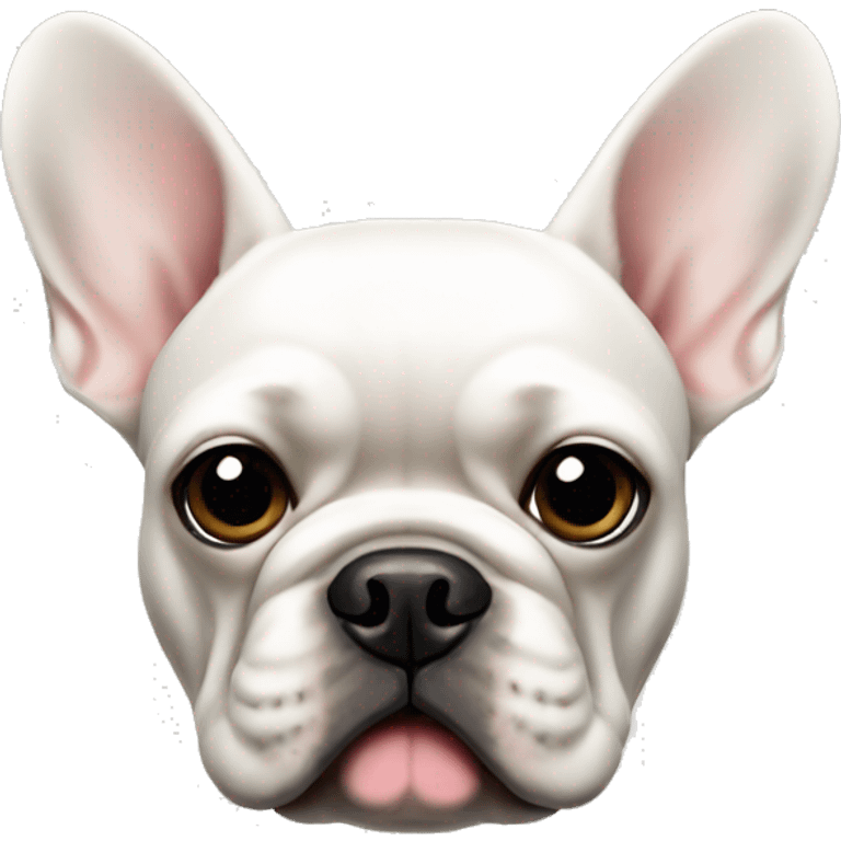 White french bulldog emoji